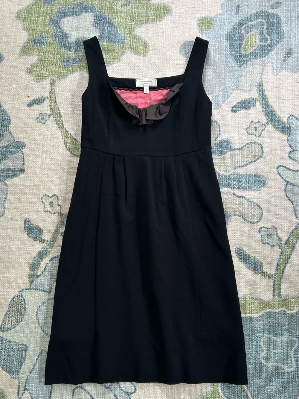 Moulinette Soeurs Anthropologie Size 0 Black Lace Trim Dress | Coquette